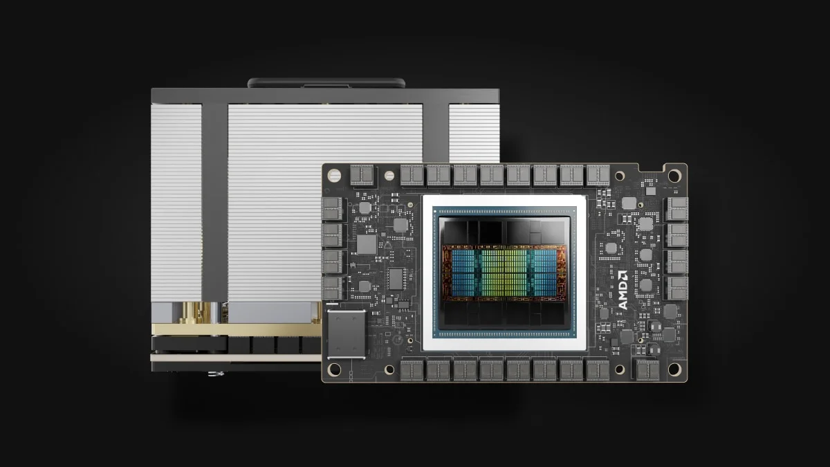 AMD Instinct™ MI300X accelerator module — image courtesy AMD